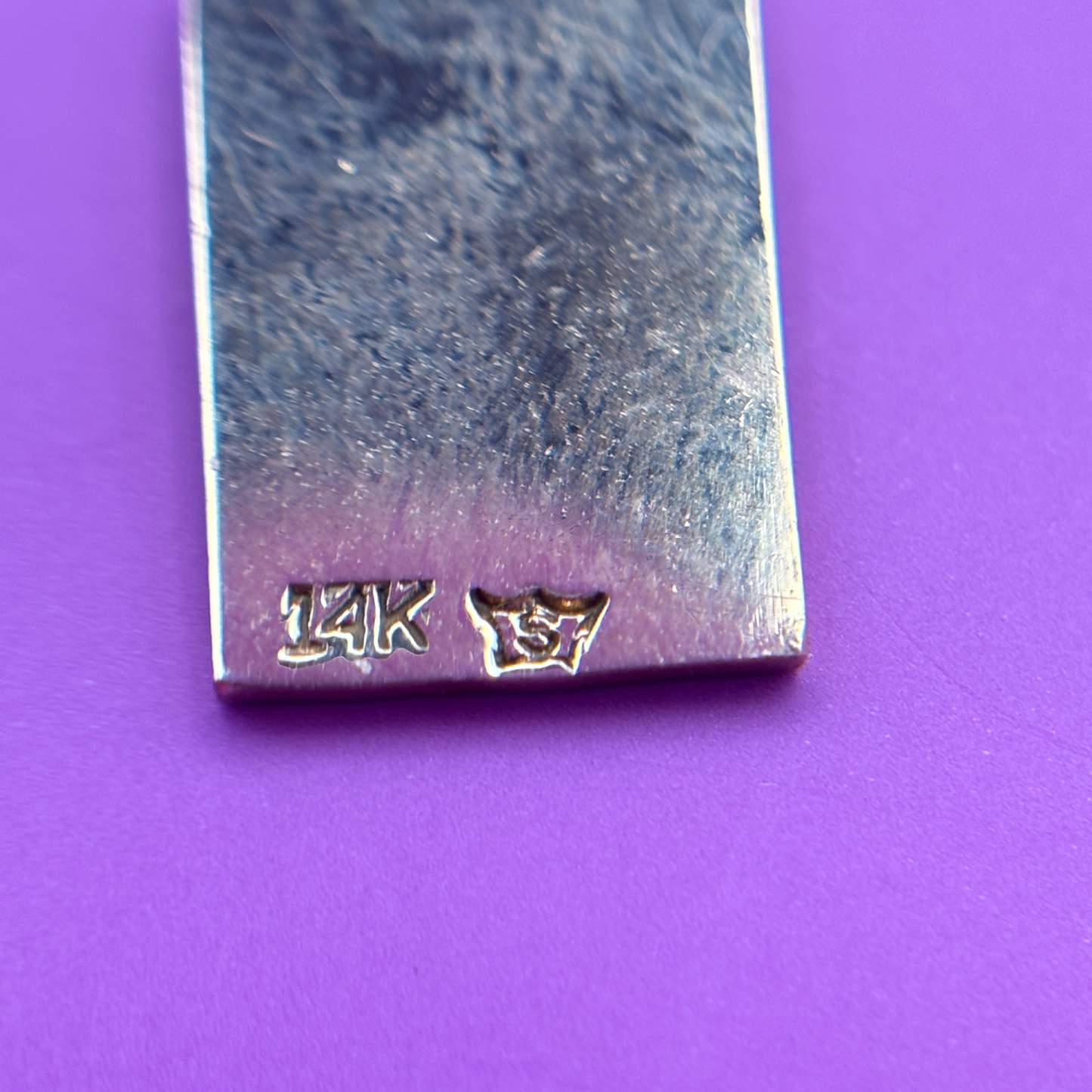 14k Hawaiian heritage letter F charm