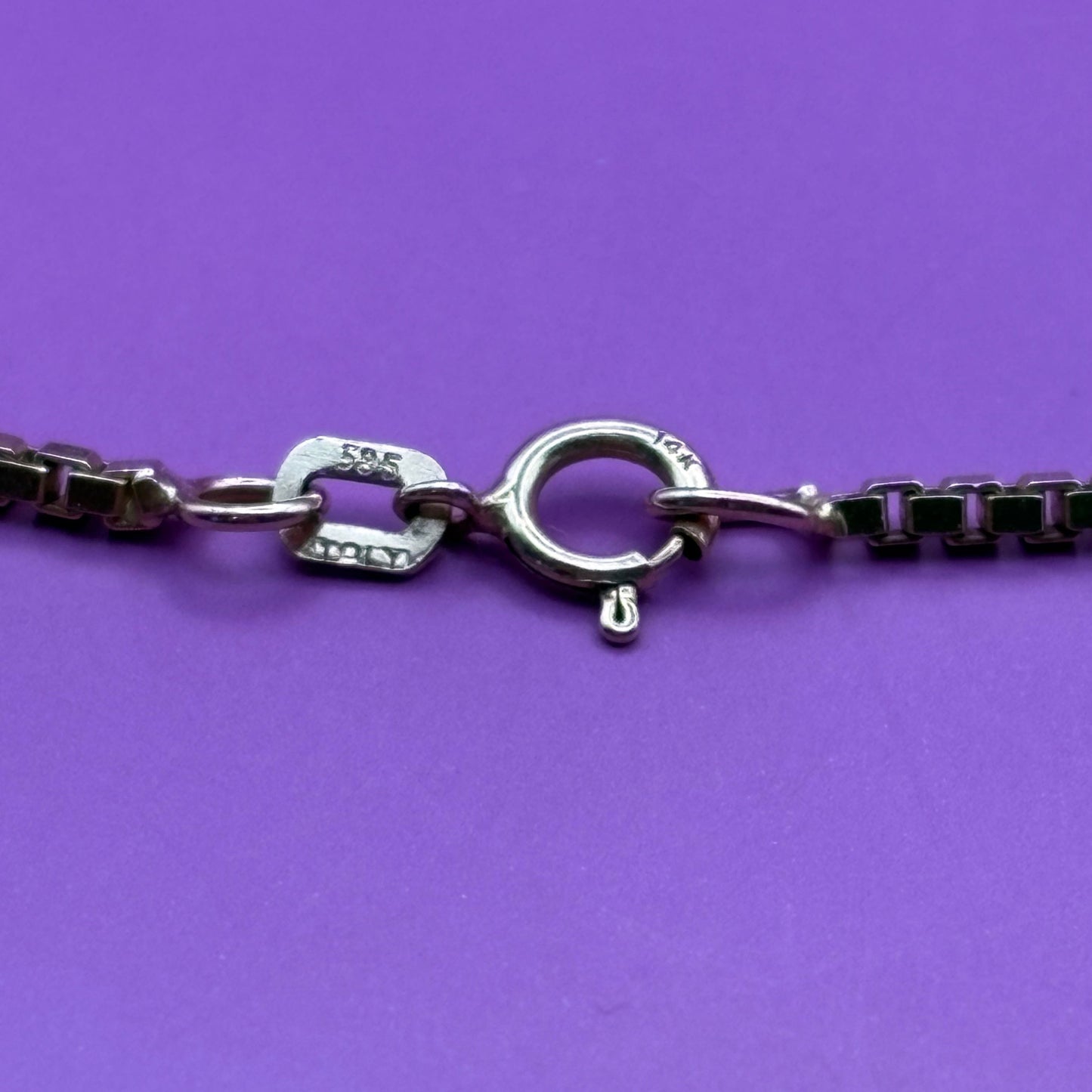 14k box chain 16.25"