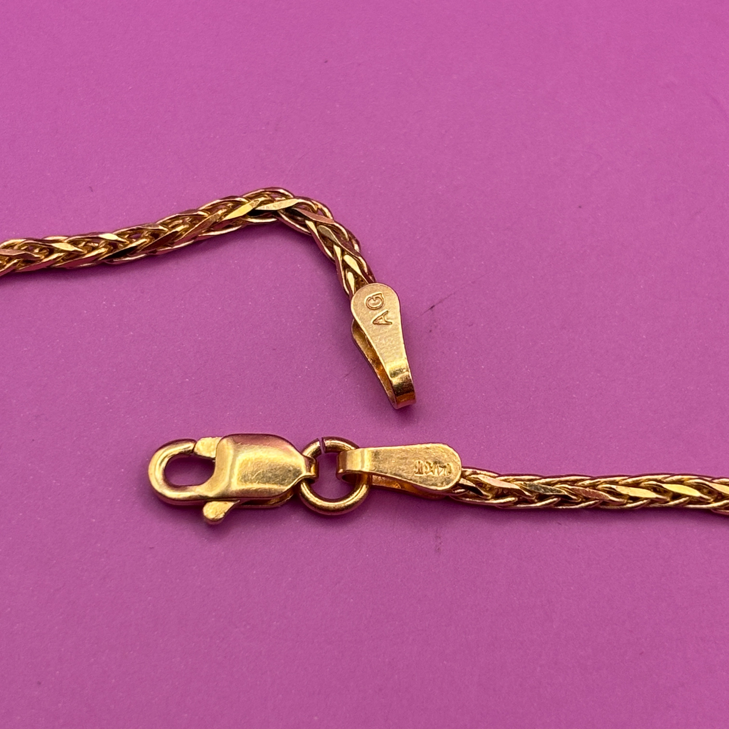 14k wheat chain 20"