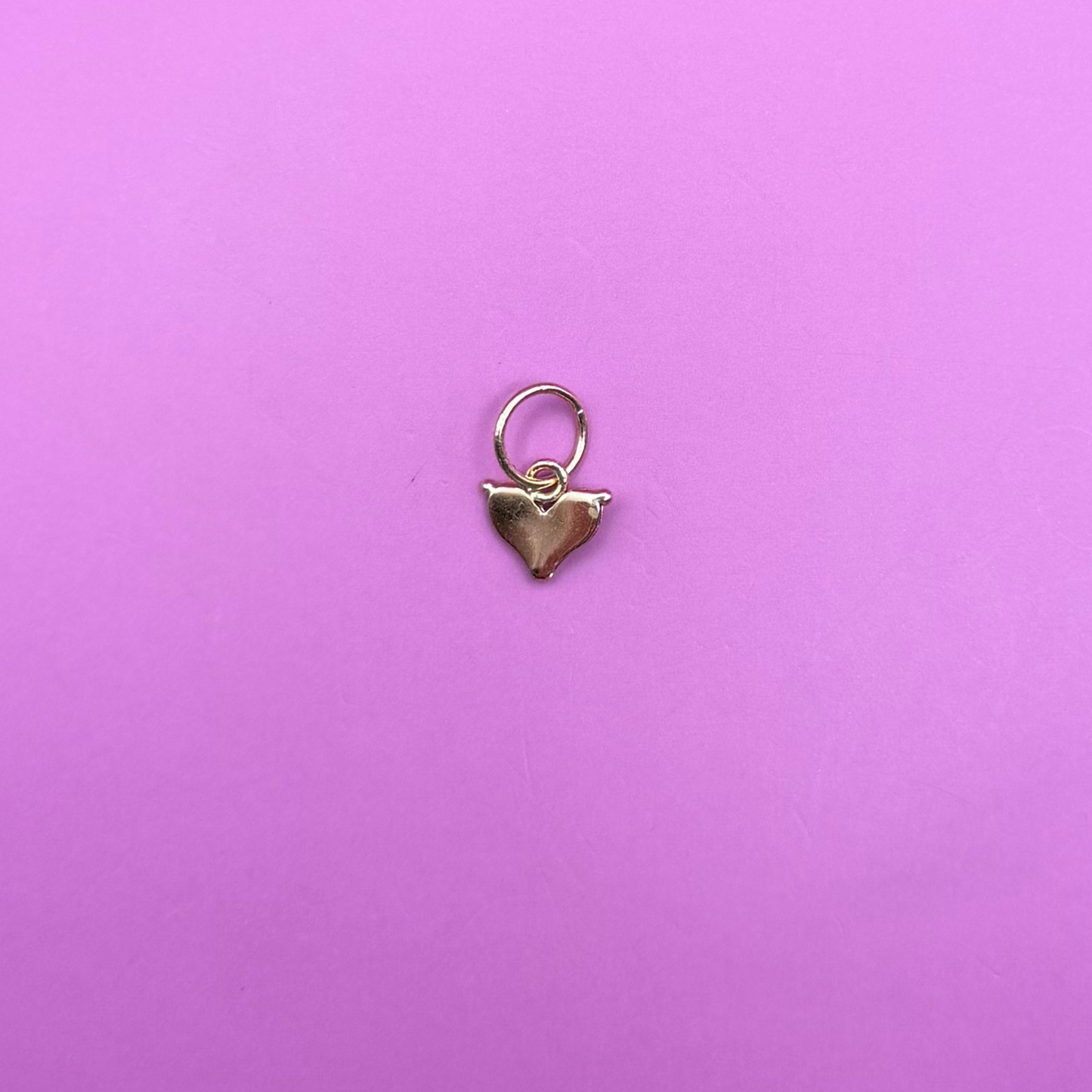 14k mini heart bracelet conversion charm