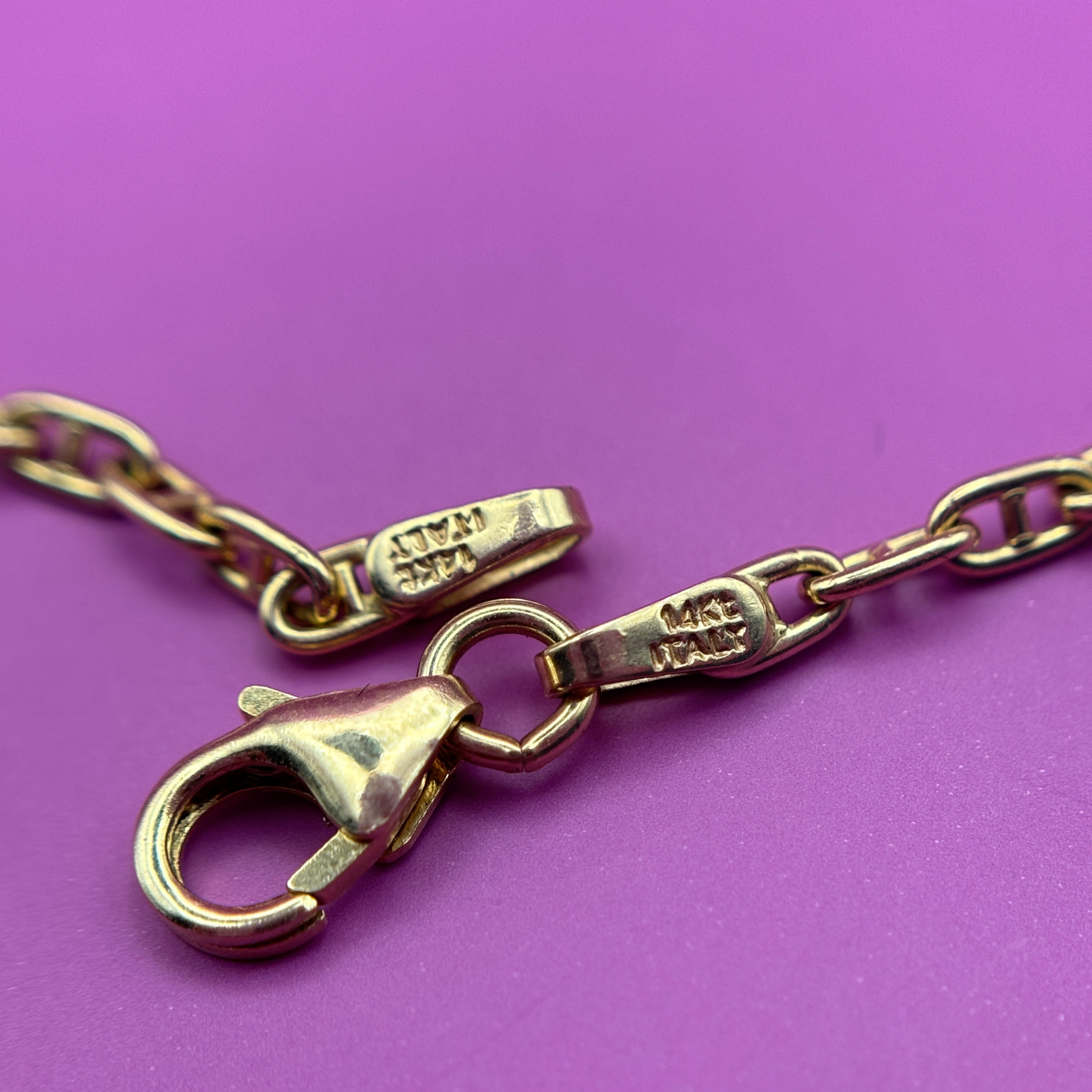 14k anchor chain 16’’, 18’’, 20’’, 22”