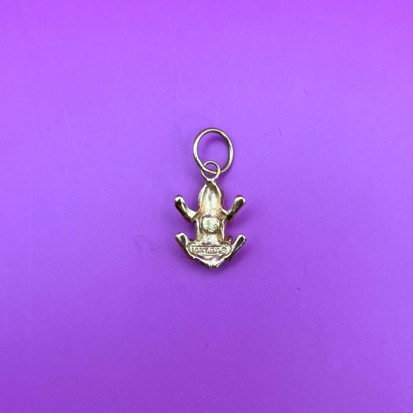 14k frog pin conversion charm