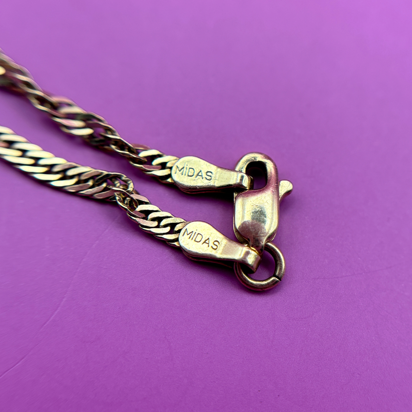 14k singapore chain 18.25"