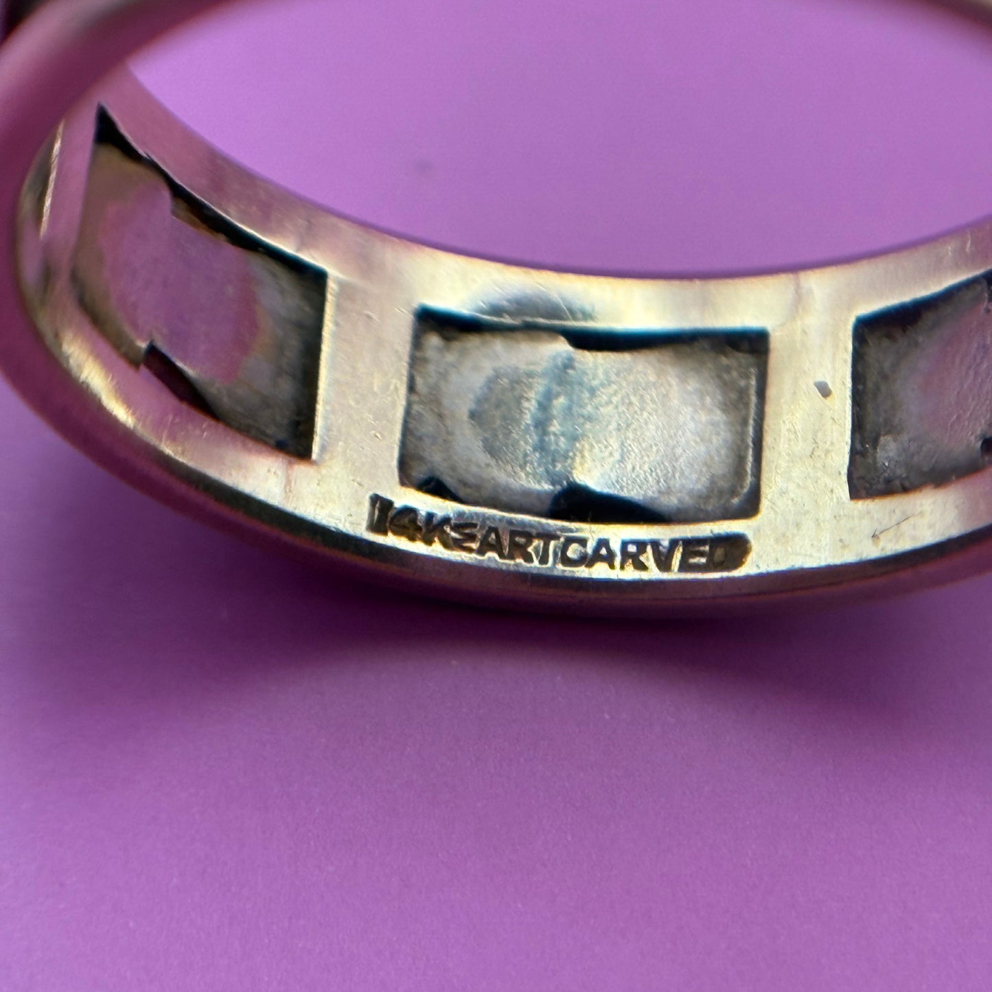 14k 40s two tone bells & flowers band