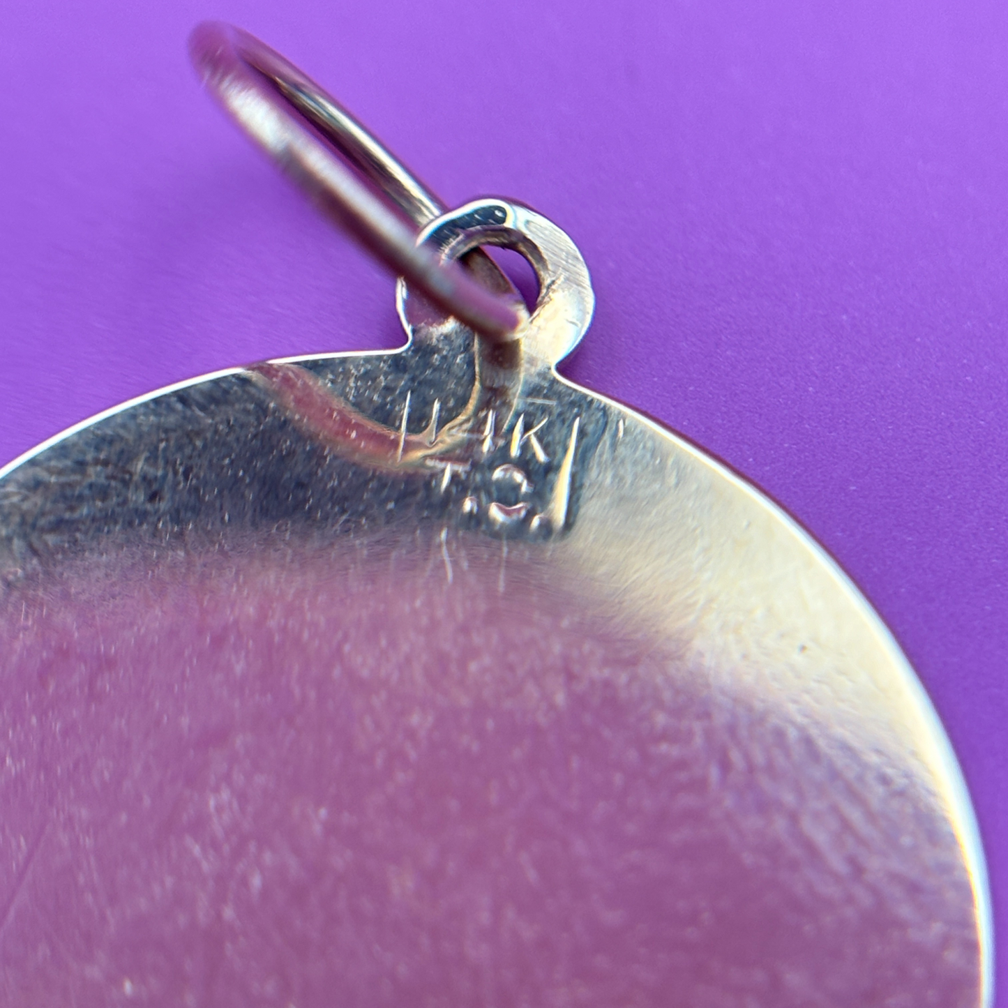 14k medium pisces charm