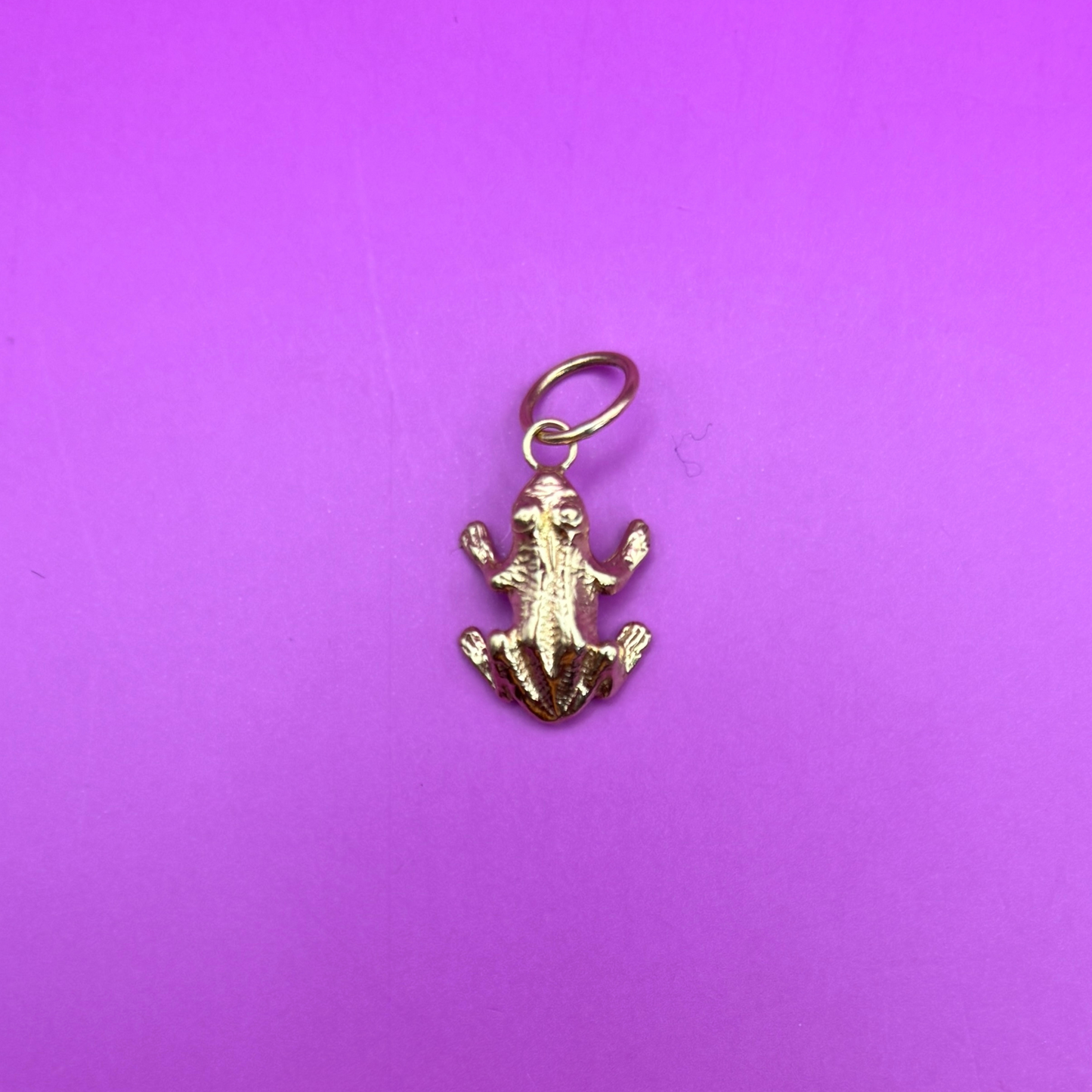 14k frog pin conversion charm