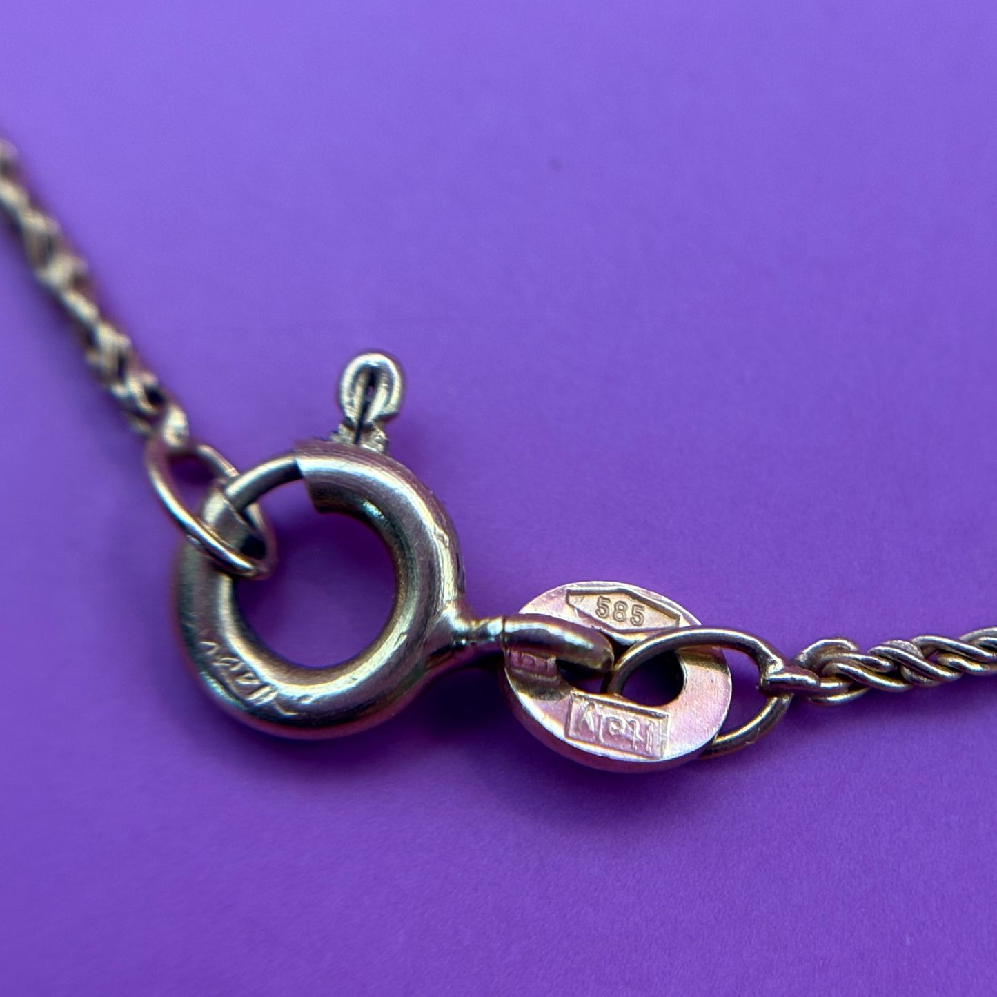 14k mini rope chain 23.5"