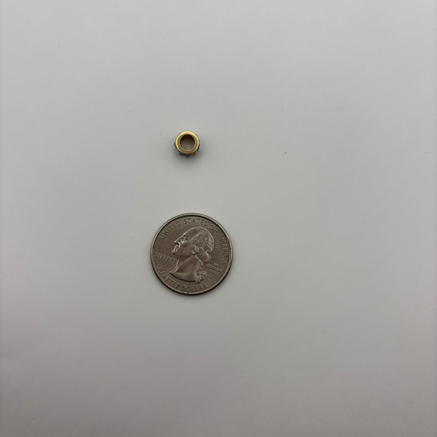 14k enamel slider with gems