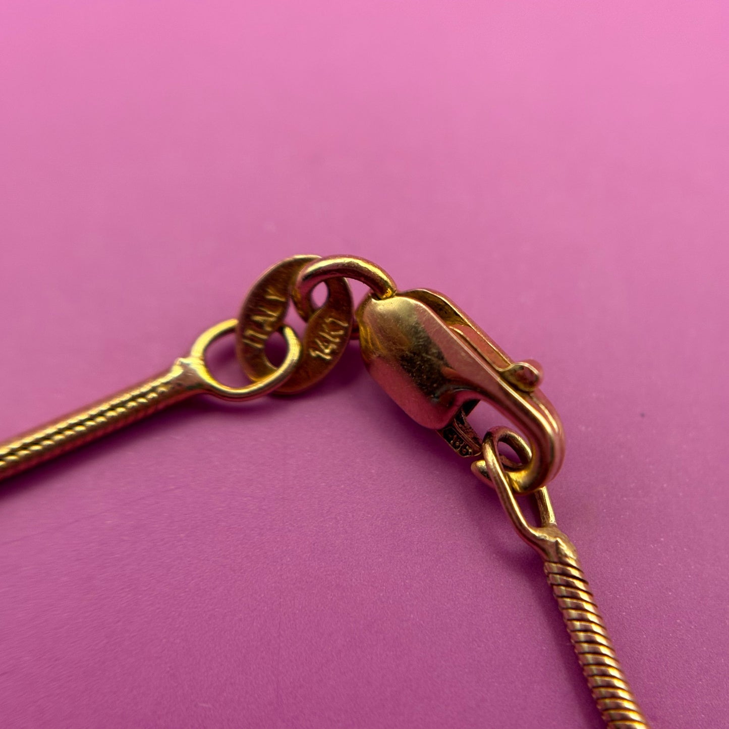 14k snake chain 16.5"