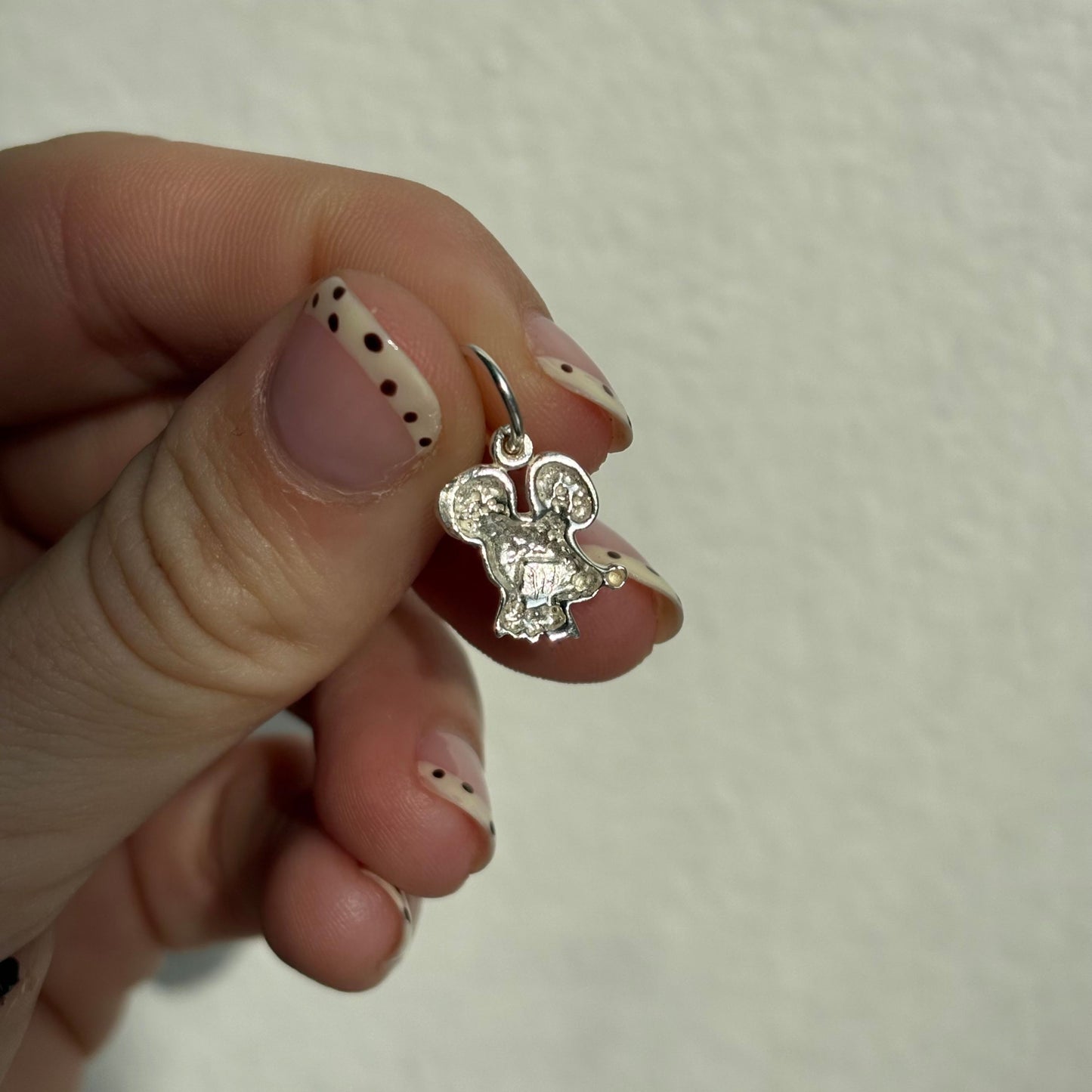 silver the rat charm