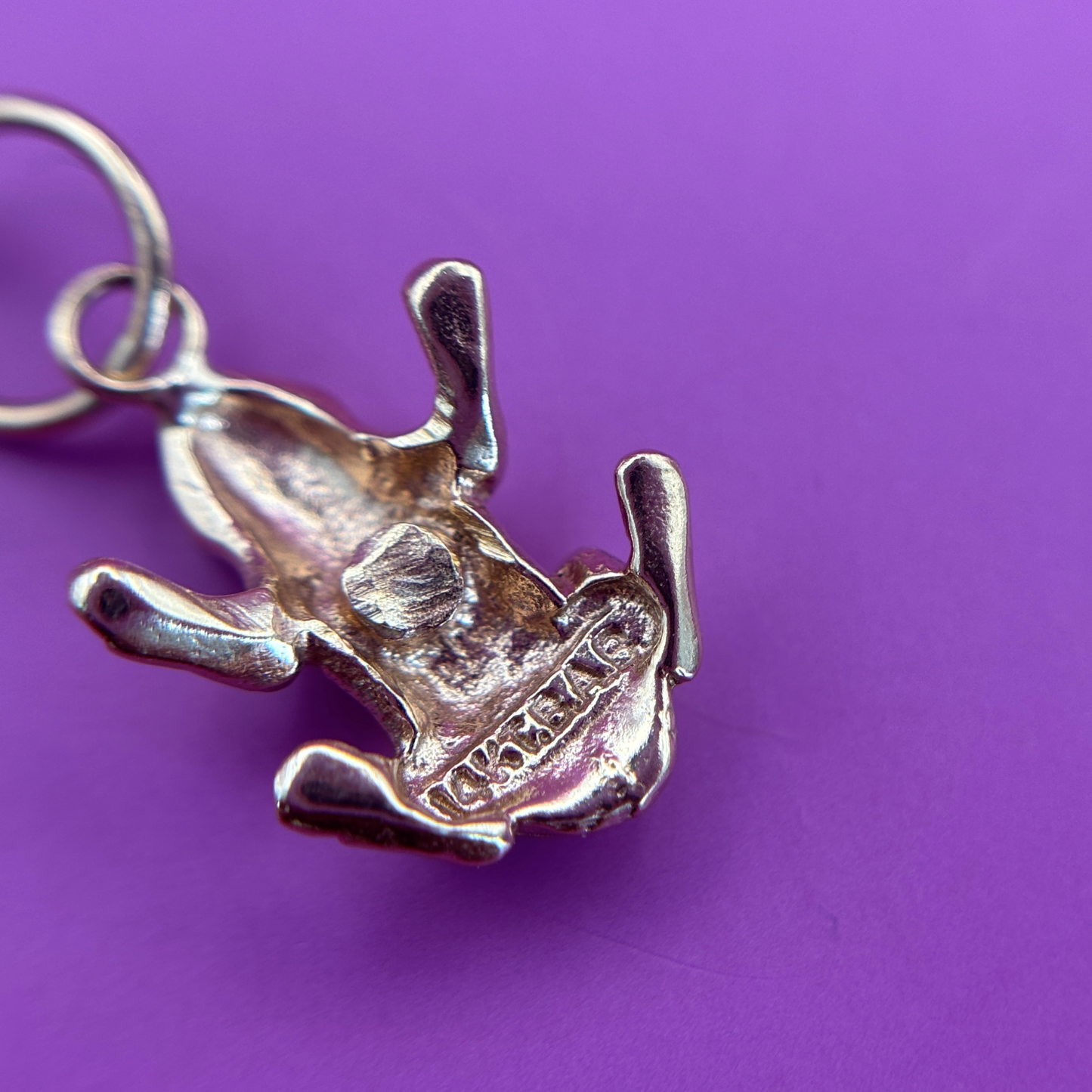 14k frog pin conversion charm