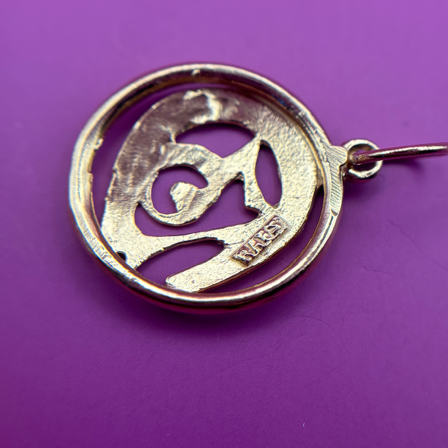 14k 13 horseshoe charm