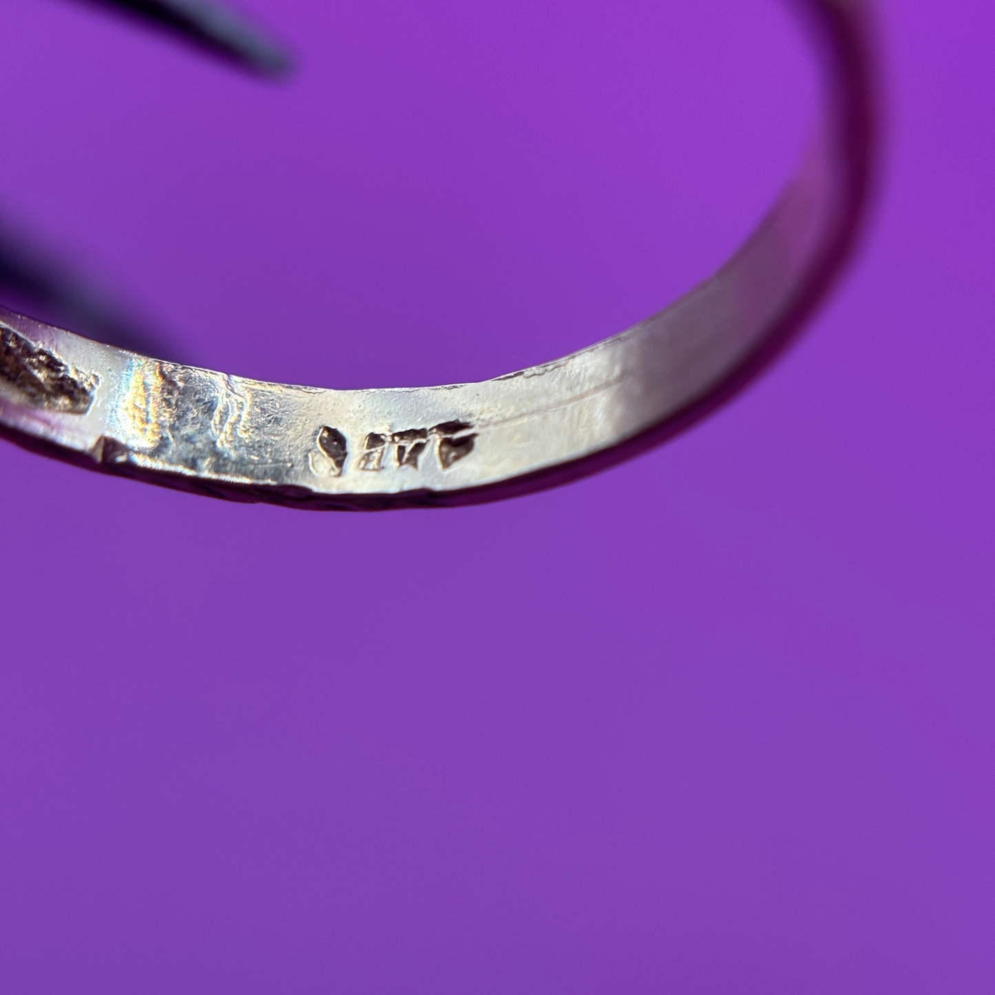 14k double heart signet ring with engraved letters