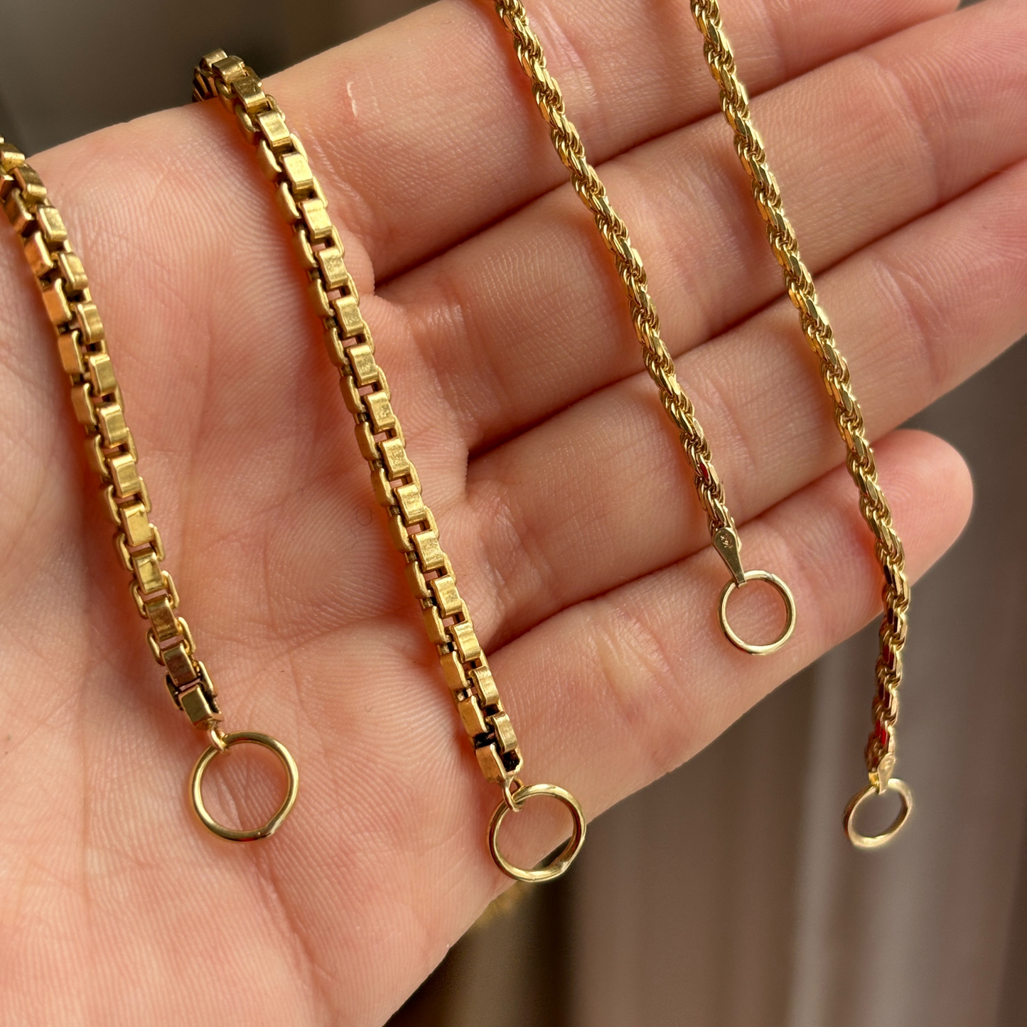 18k epic box sans-a-clasp chain 15"