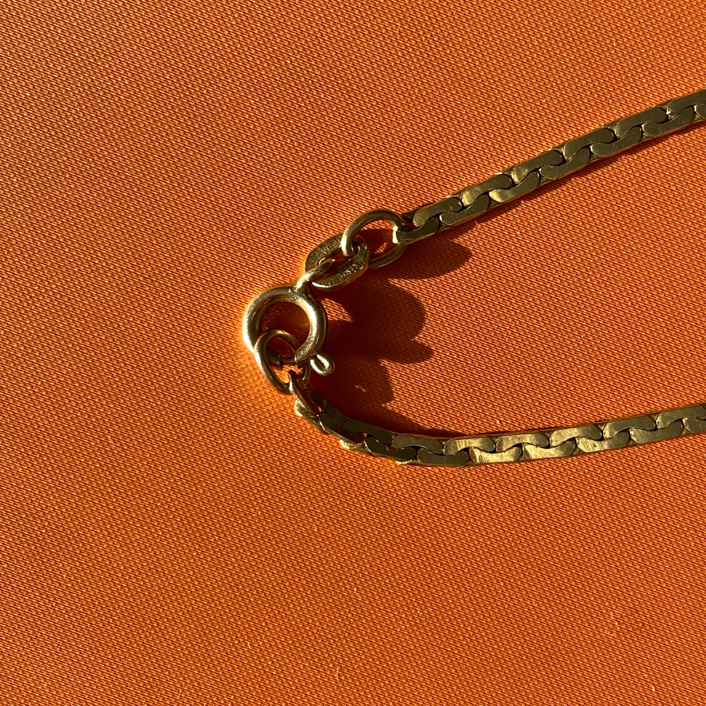 14k zipper / c link chain