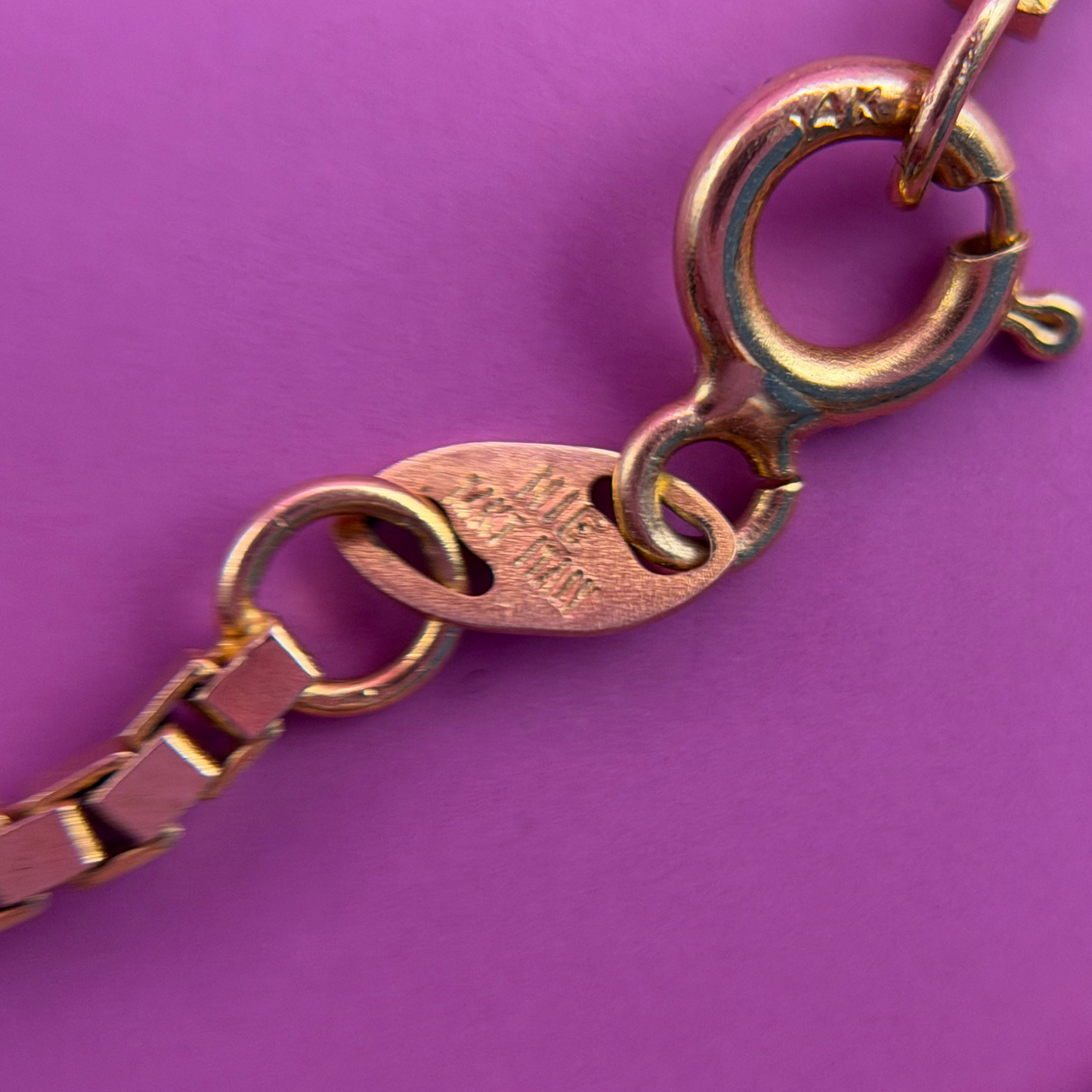 14k box chain 20’’
