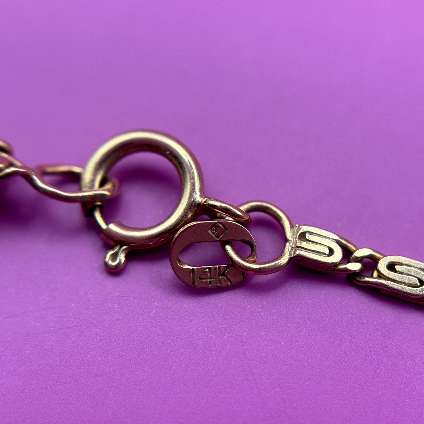 14k snail chain 18.25’’