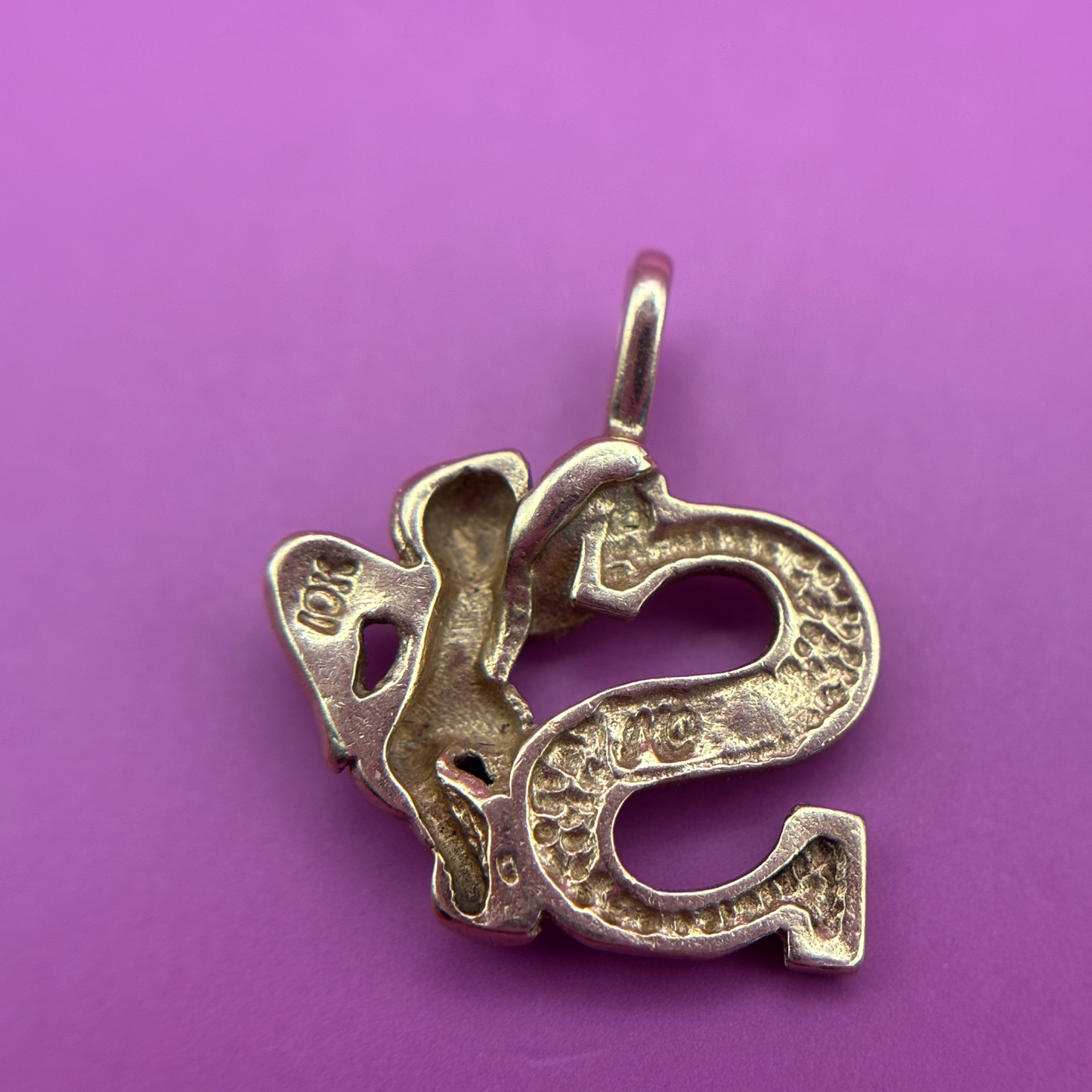 10k letter S cherub by Michael Anthony charm