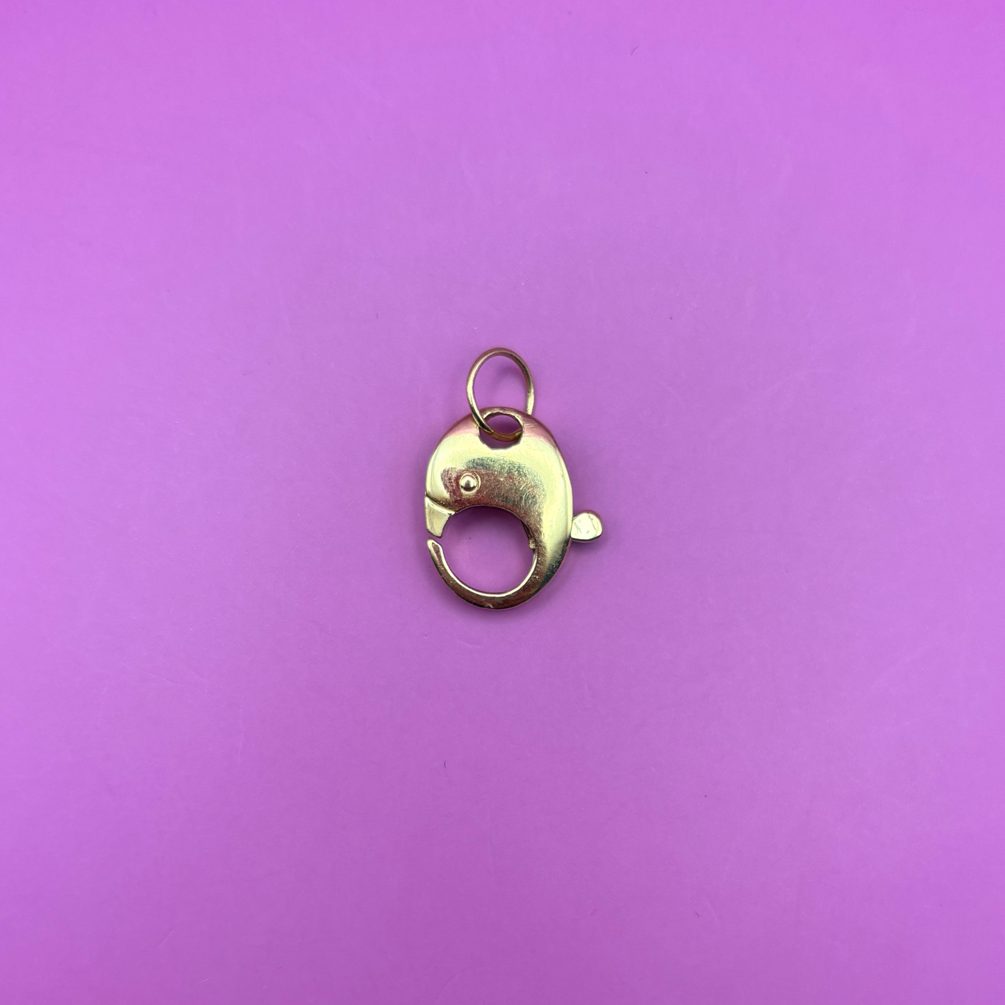 18k round chubby lobster clasp