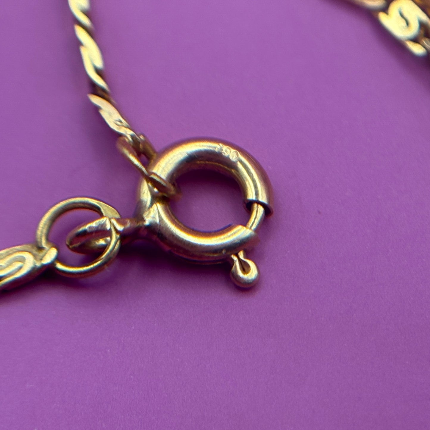 14k snail chain 15.75"