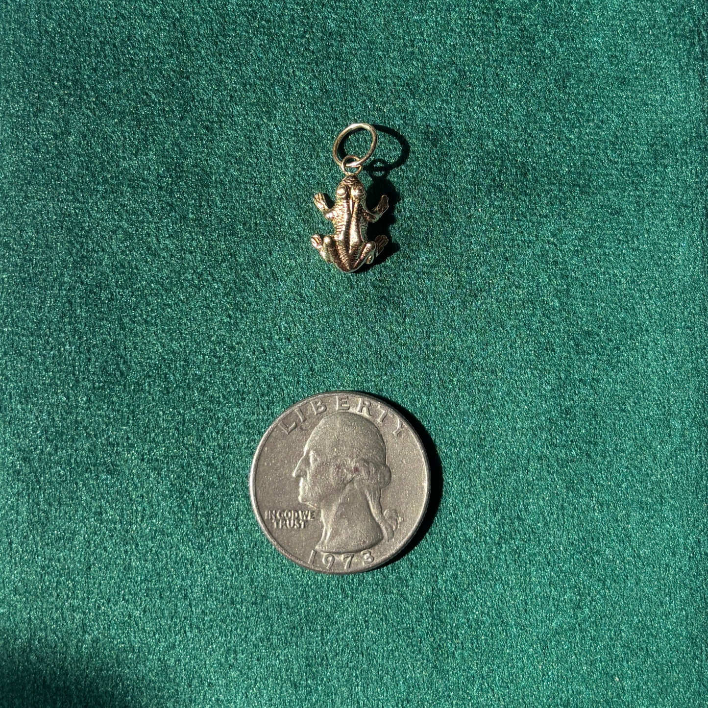 14k frog pin conversion charm