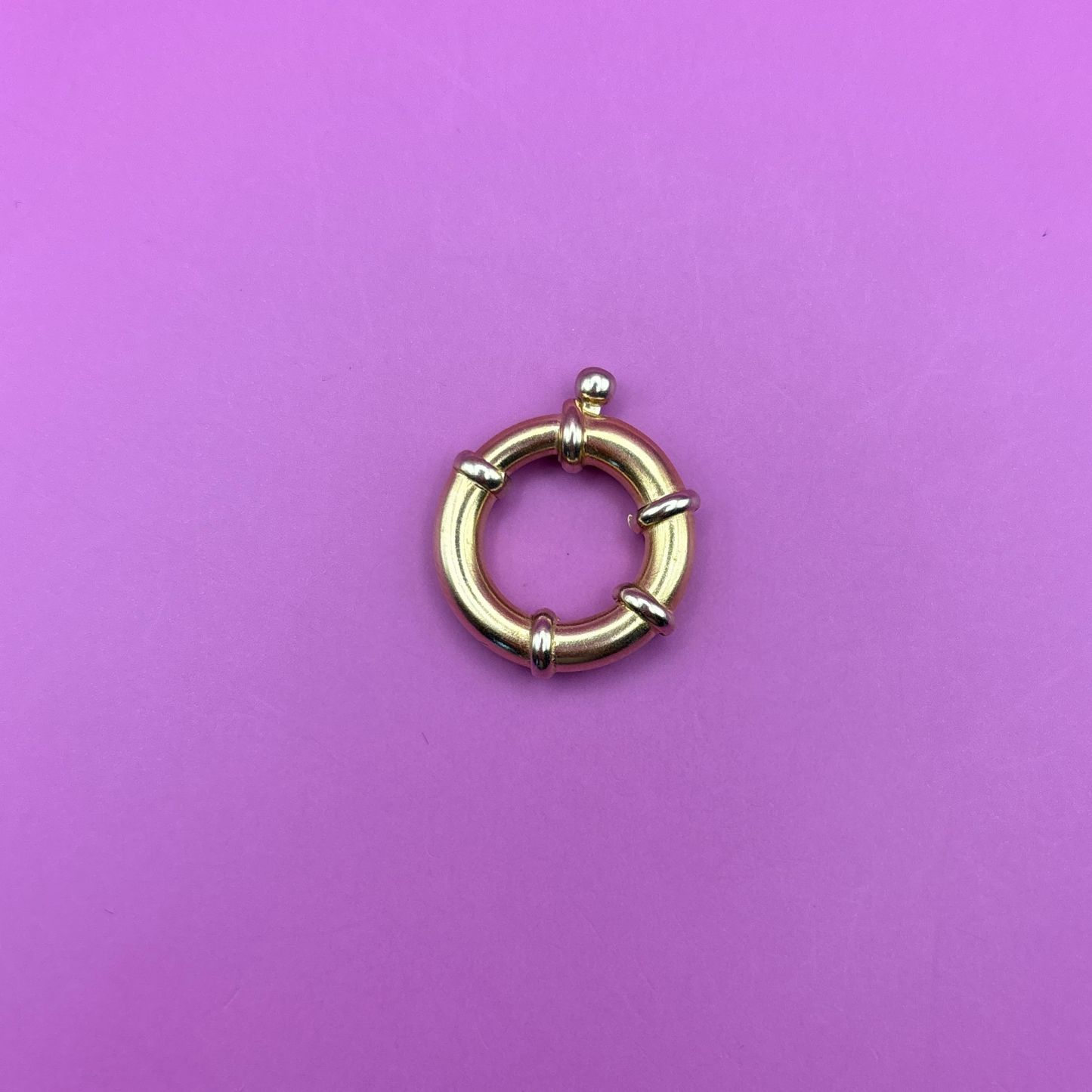 14k large round connector