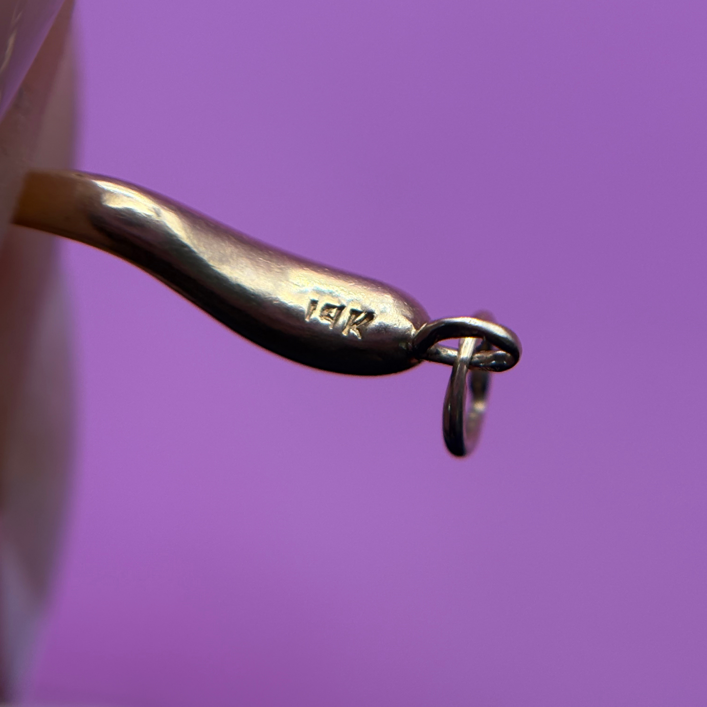 14k small cornicello charm