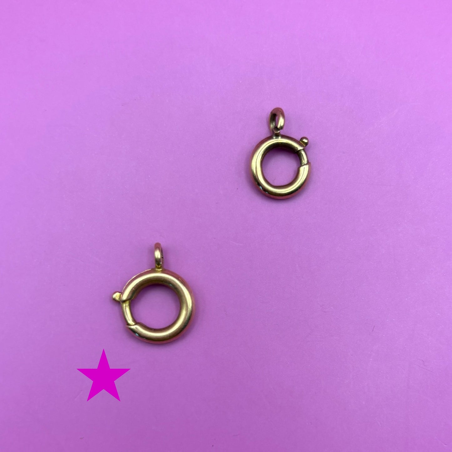 14k large spring clasp 11mm