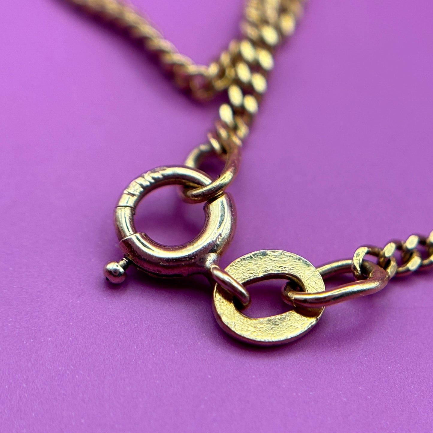 14k vintage curb chain 16" x 1.6mm