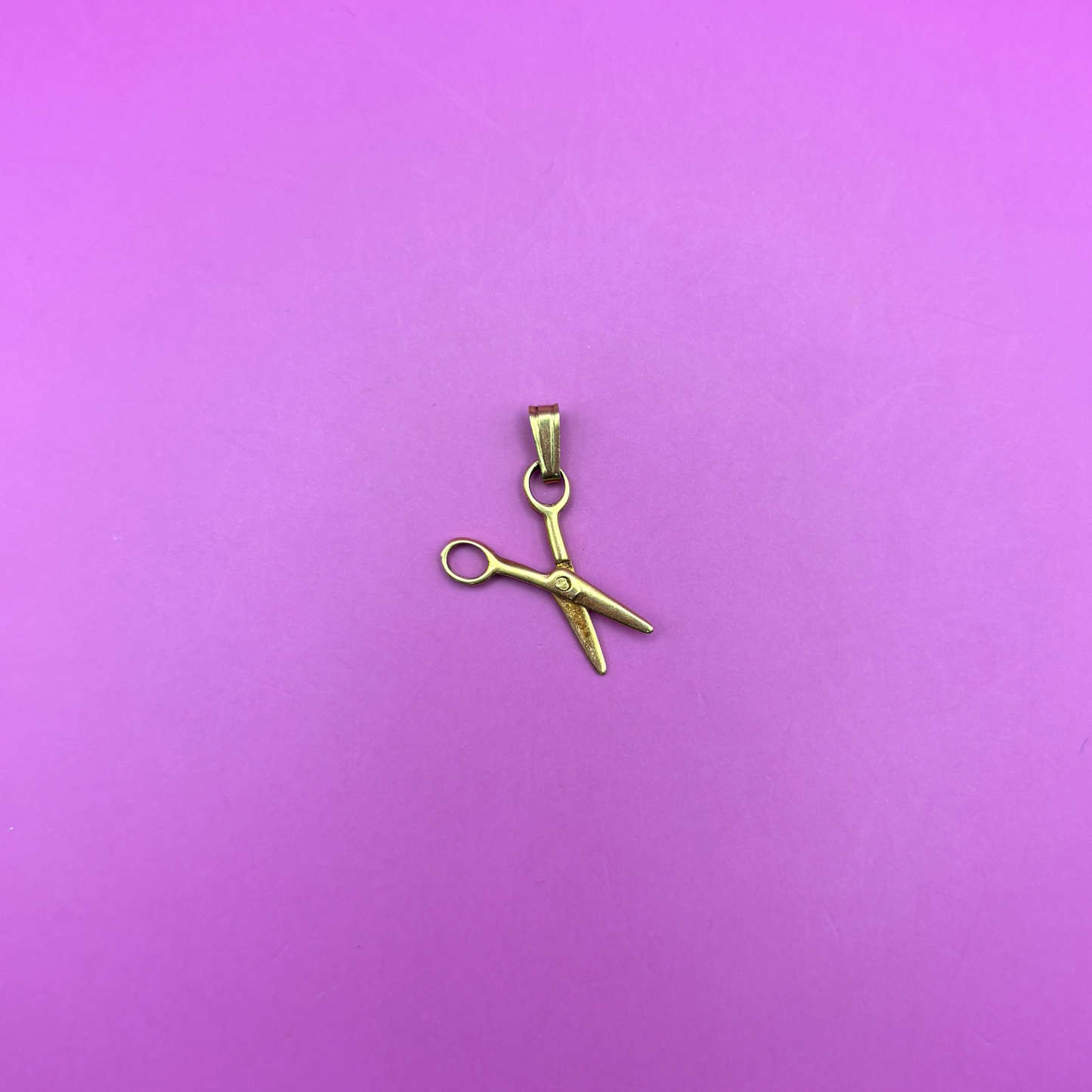 14k small scissors charm