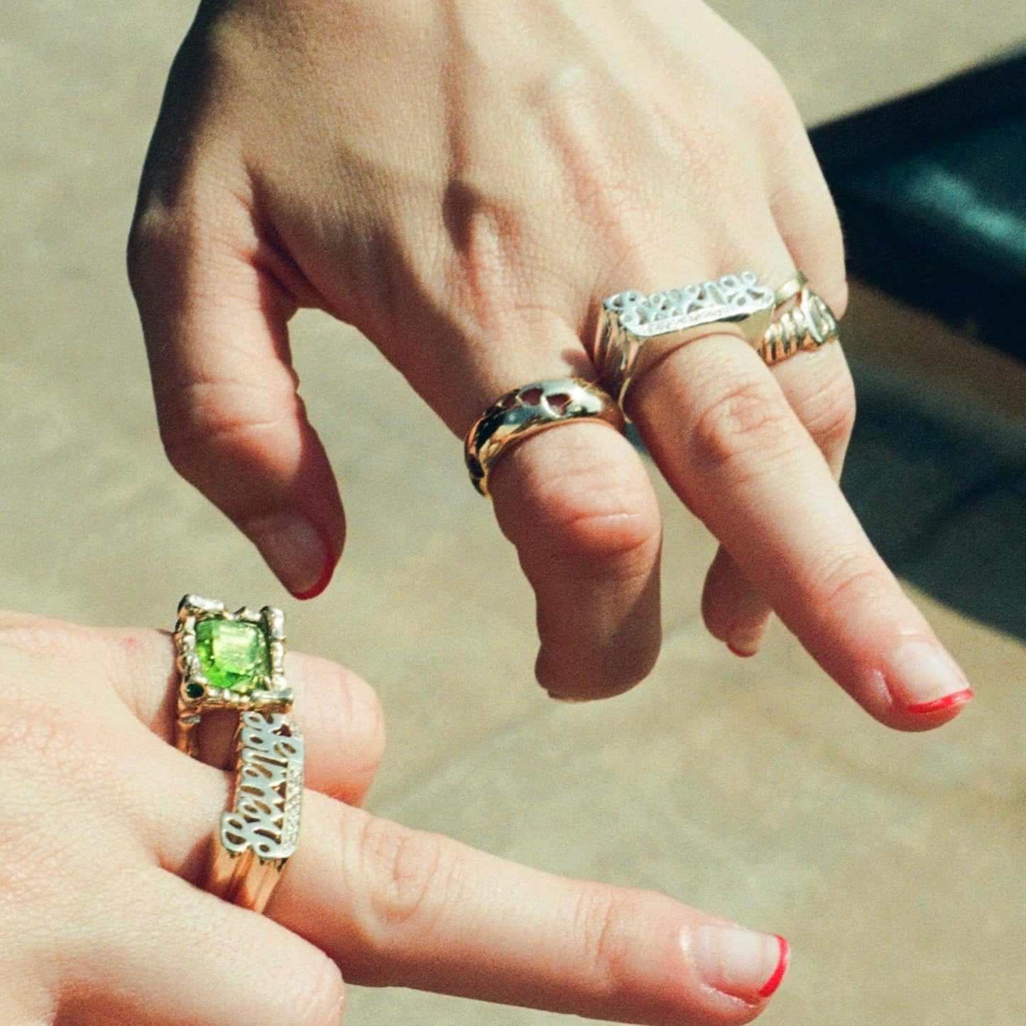 CNOJ x NR revenge ring in silver