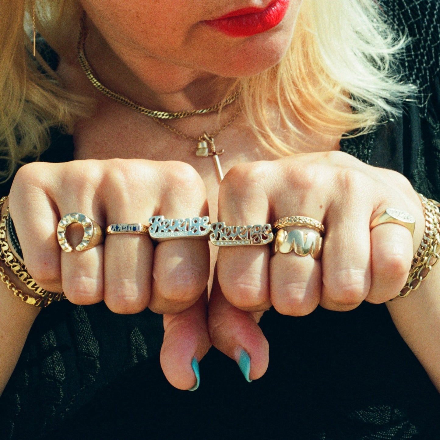 CNOJ x NR revenge ring in silver