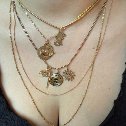 14k snail chain 15.75"