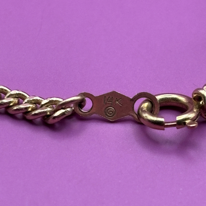 14k vintage curb chain 18’’