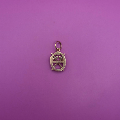 14k snake & swords frat pin conversion charm