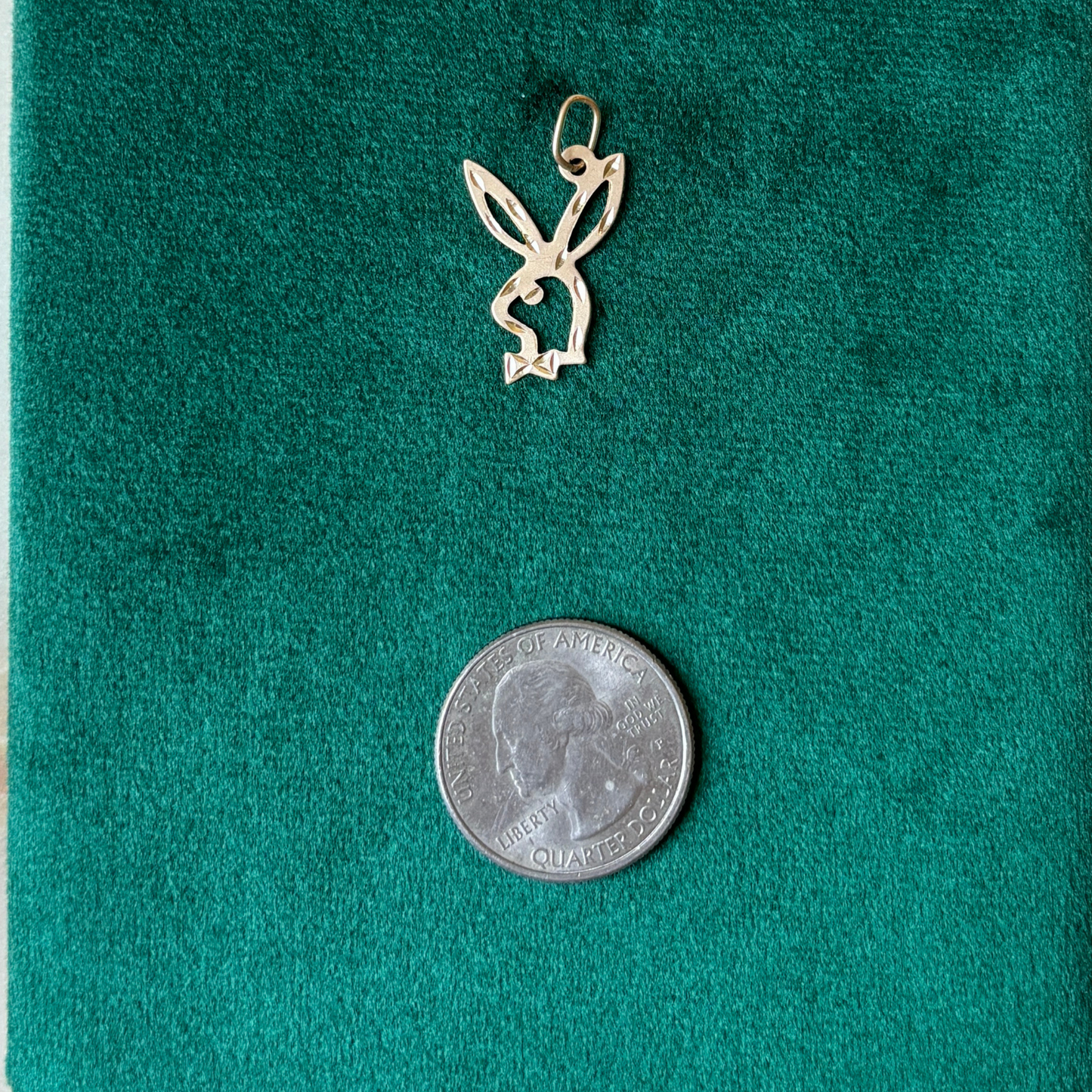 14k playboy bunny charm