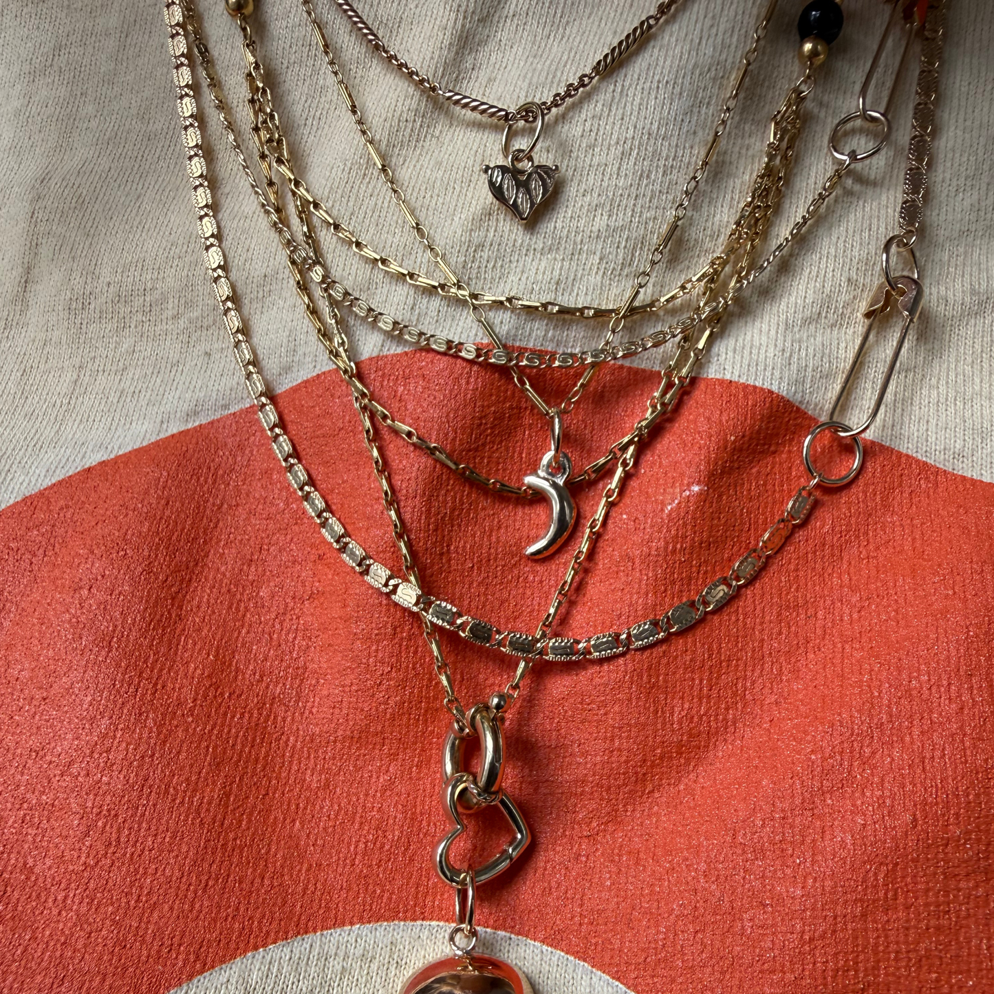 14k mini heart bracelet conversion charm