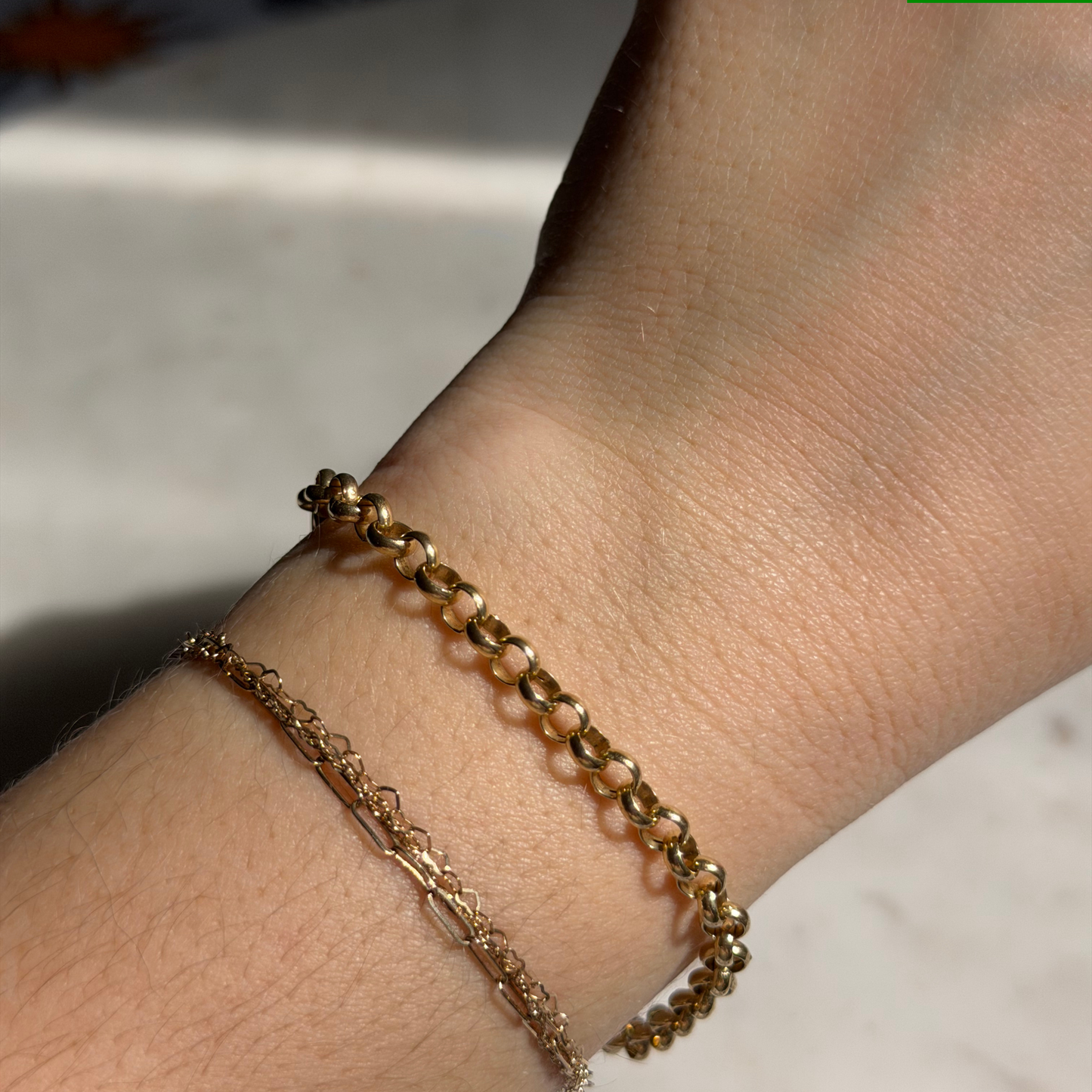 14k rolo bracelet 7.5"