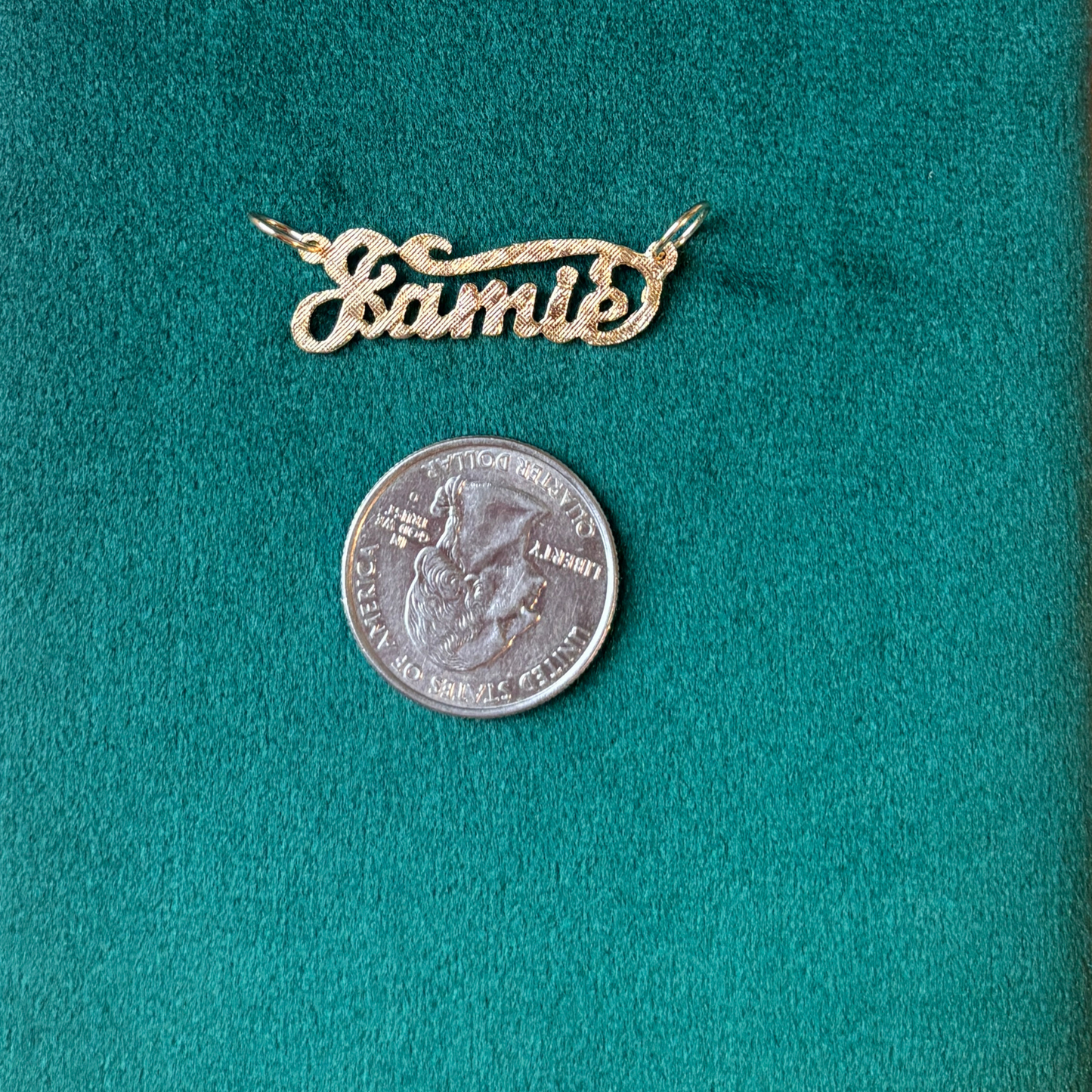 14k Jamie nameplate