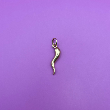 14k small cornicello charm