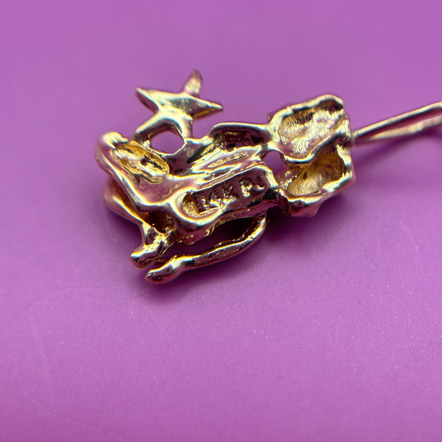 14k Gemini charm