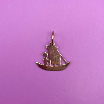 18k meso gondola man charm