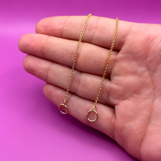 14k mini rolo sans-a-clasp chain 18"