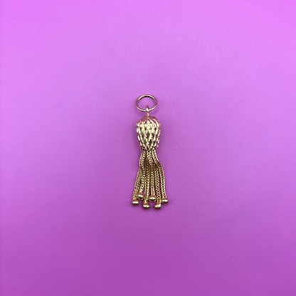 14k tassel charm