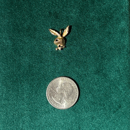 14k playboy bunny 80s charm