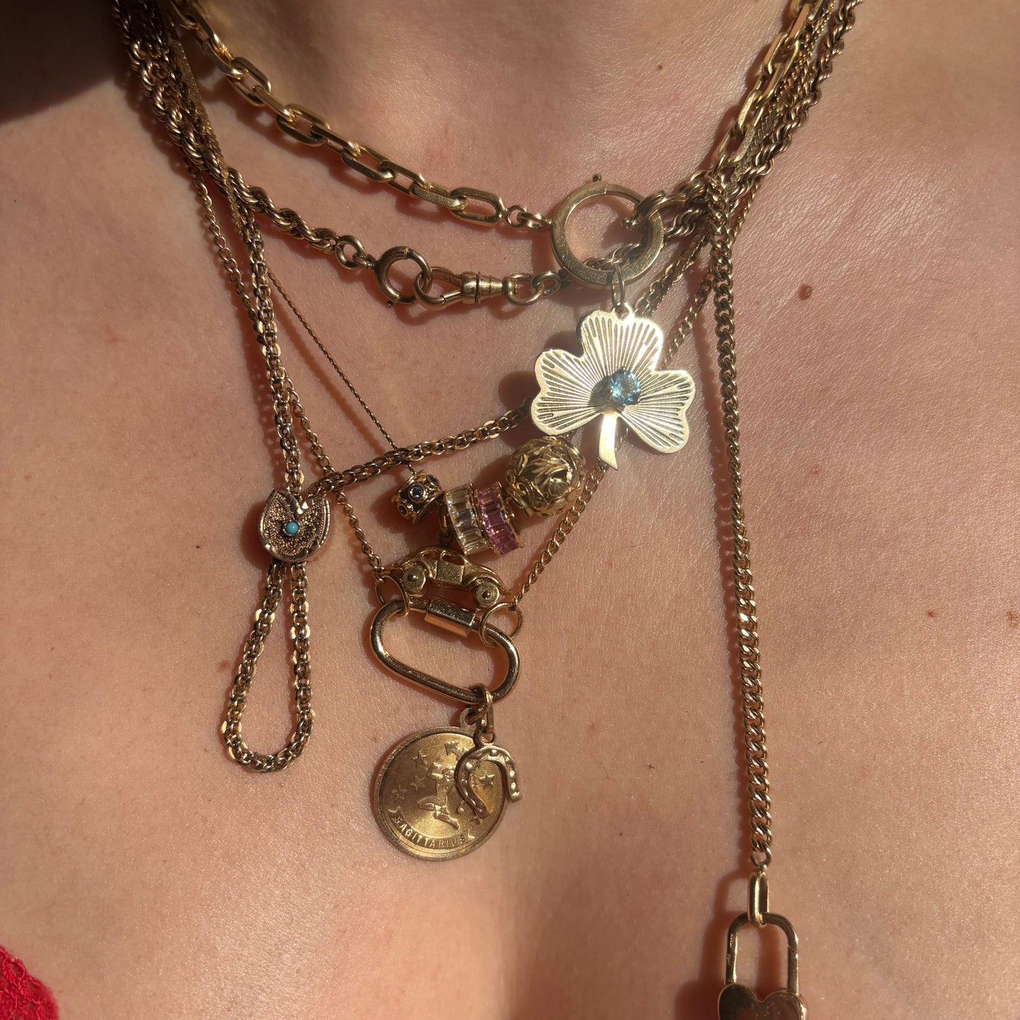 14k curb sans-a-clasp chain 19.25"