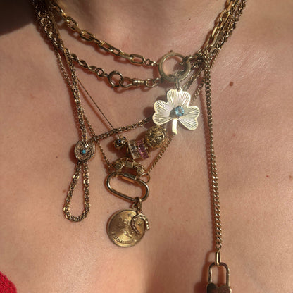 14k curb sans-a-clasp chain 19.25"