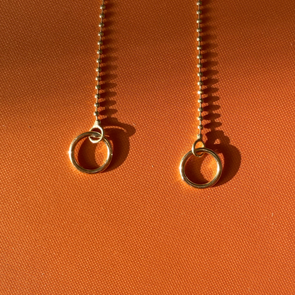 14k mini ball sans-a-clasp chain