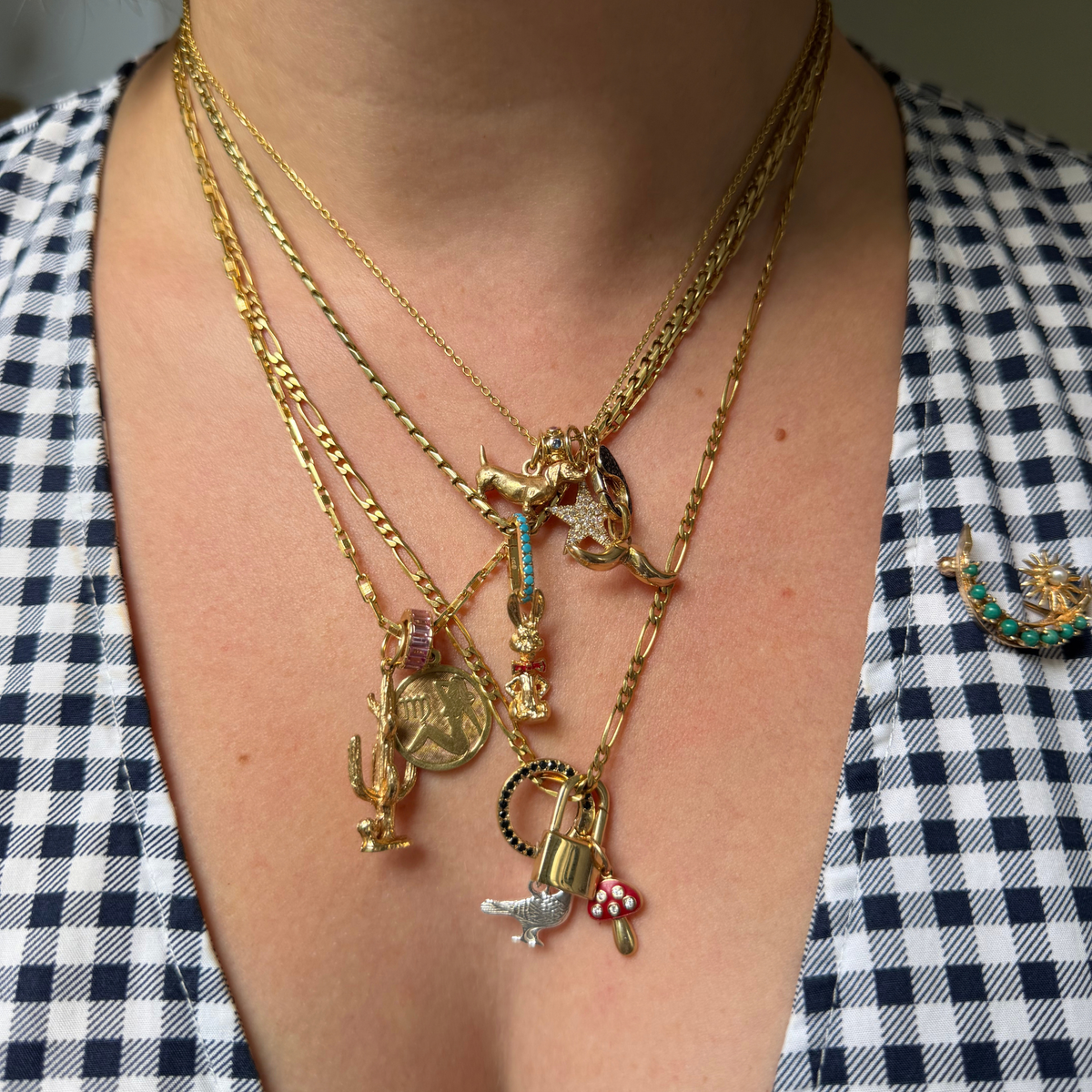14k figaro chain 20"