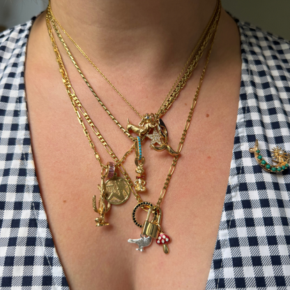 14k figaro chain 20"